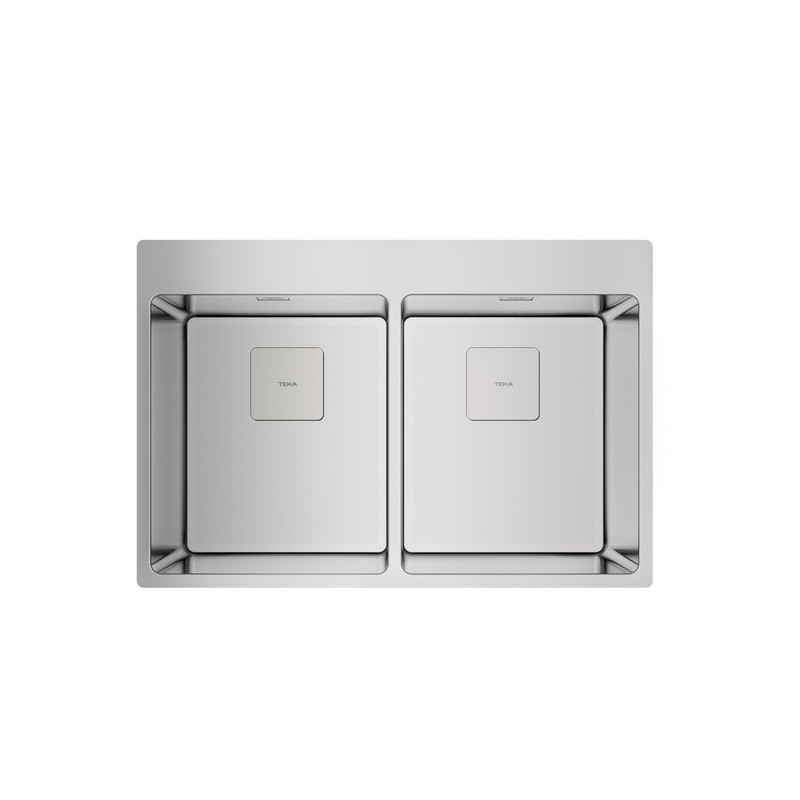 Teka Forlinea RS15 2C 740 Lavabo sobre-encimera Rectangular Acero inoxidable