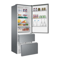 Haier 3D 70 Serie 5 A3FE744CPJ Independiente 483 L Platino, Acero inoxidable