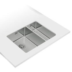 Teka Be Linea RS15 2C 580 Lavabo sobre-encimera Rectangular Acero inoxidable