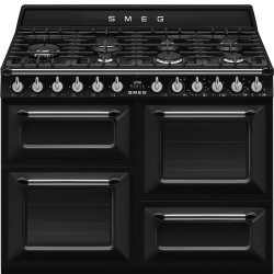 Smeg TR4110BL1 cocina Cocina independiente Eléctrico Encimera de gas Negro