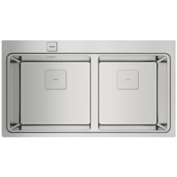 Teka Zenit RS15 2C 86 Fregadero empotrado Rectangular Acero inoxidable