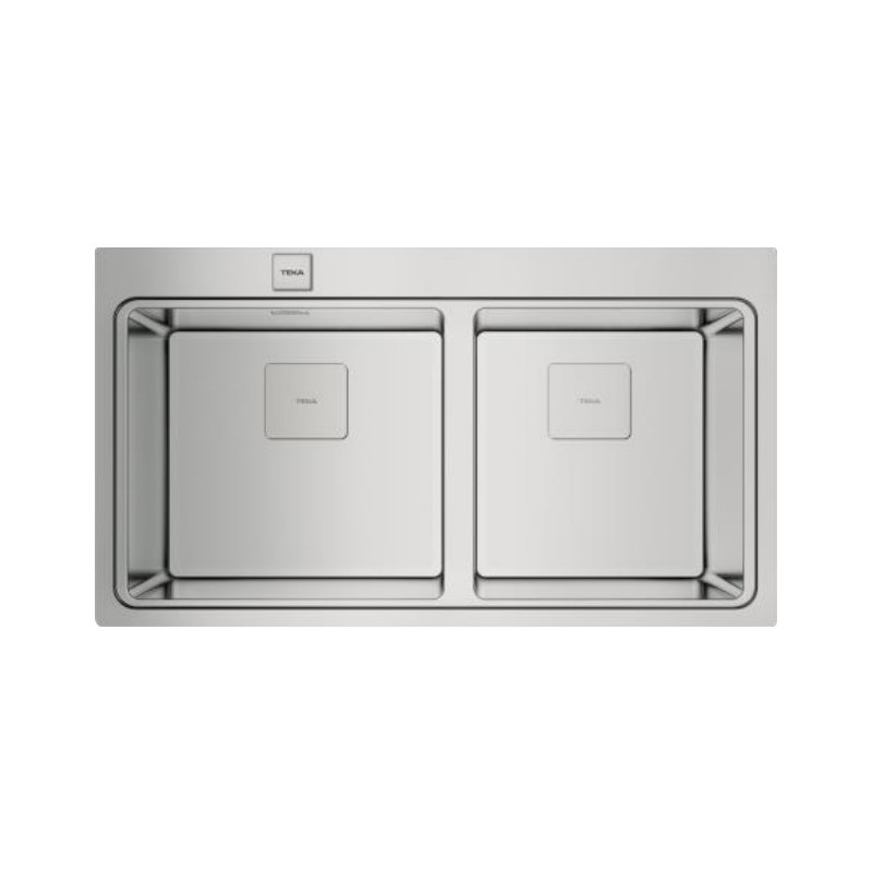 Teka Zenit RS15 2C 86 Fregadero empotrado Rectangular Acero inoxidable