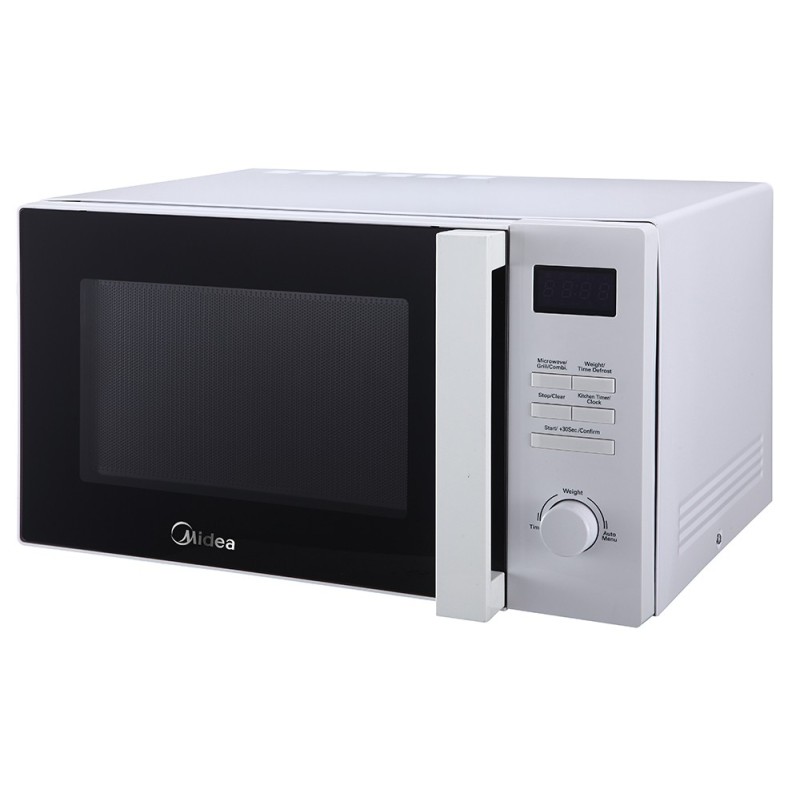 Midea MCM259GDWT microondas Negro, Gris Microondas combinado Encimera 25 L 1450 W