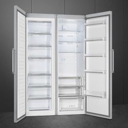 Smeg FS18EV3HX frigorífico Independiente 390 L Acero inoxidable