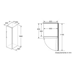 Bosch Serie 6 GSN36BIFP congelador Congelador vertical Independiente 242 L Acero inoxidable