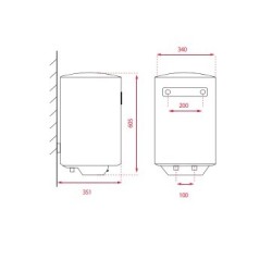Teka EWH 30 C Vertical Depósito (almacenamiento de agua) Sistema de calentador único Blanco