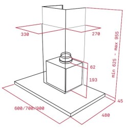 Teka DSJ 750 De pared Acero inoxidable 401 m³ h