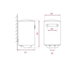 Teka EWH 100 C Vertical Depósito (almacenamiento de agua) Sistema de calentador único Blanco
