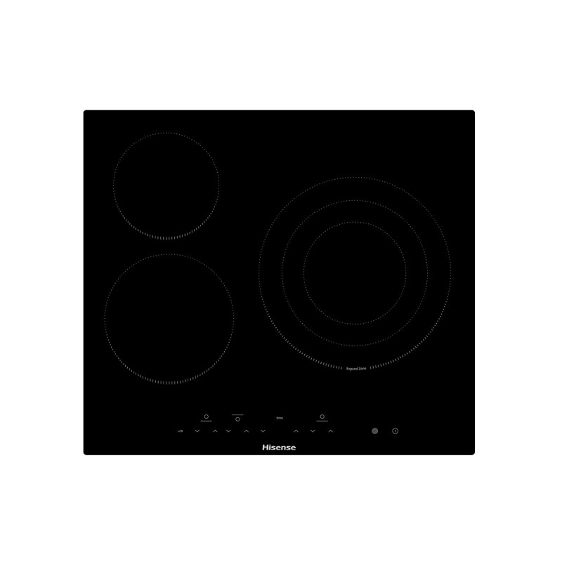 Hisense E6322C hobs Negro Integrado 59 cm Cerámico 3 zona(s)