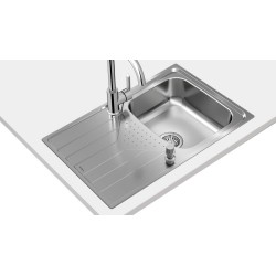 Teka Tekaway Universe 45 T-XP 1C 1E + IN 915 Lavabo sobre-encimera Rectangular Acero inoxidable