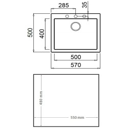 Teka Forsquare 50.40 TG Fregadero empotrado Rectangular