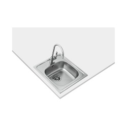 Teka STARBRIGHT 50 E-XP 1C Lavabo sobre-encimera Plaza Acero inoxidable