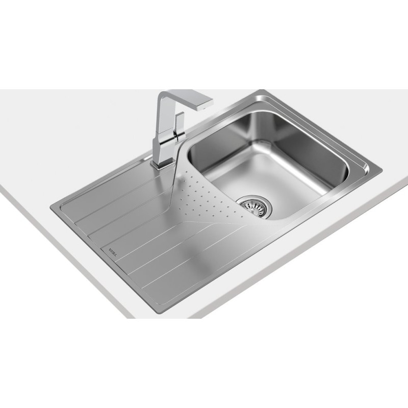Teka Universe 45 T-XP 1C 1E Lavabo sobre-encimera Rectangular Acero inoxidable