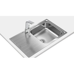 Teka Universe 50 T-XP 1C 1E Max Lavabo sobre-encimera Rectangular Acero inoxidable