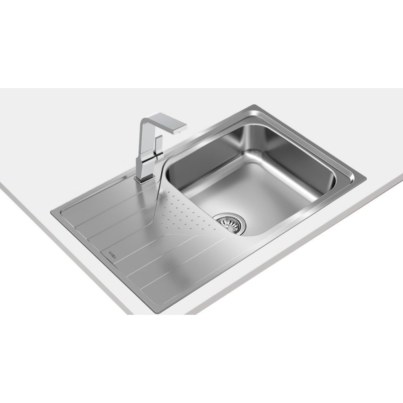 Teka Universe 50 T-XP 1C 1E Max Lavabo sobre-encimera Rectangular Acero inoxidable