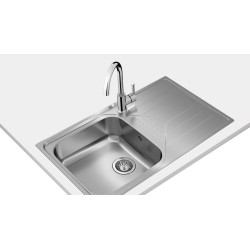 Teka UNIVERSE 50 T-XP 1C 1E Lavabo sobre-encimera Rectangular Acero inoxidable