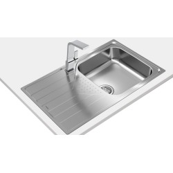 Teka UNIVERSE 50 T-XP 1C 1E Lavabo sobre-encimera Rectangular Acero inoxidable