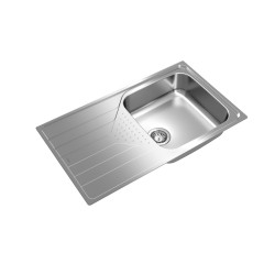 Teka UNIVERSE 50 T-XP 1C 1E Lavabo sobre-encimera Rectangular Acero inoxidable