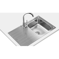 Teka UNIVERSE 45 T-XP 1C 1E Lavabo sobre-encimera Rectangular Acero inoxidable