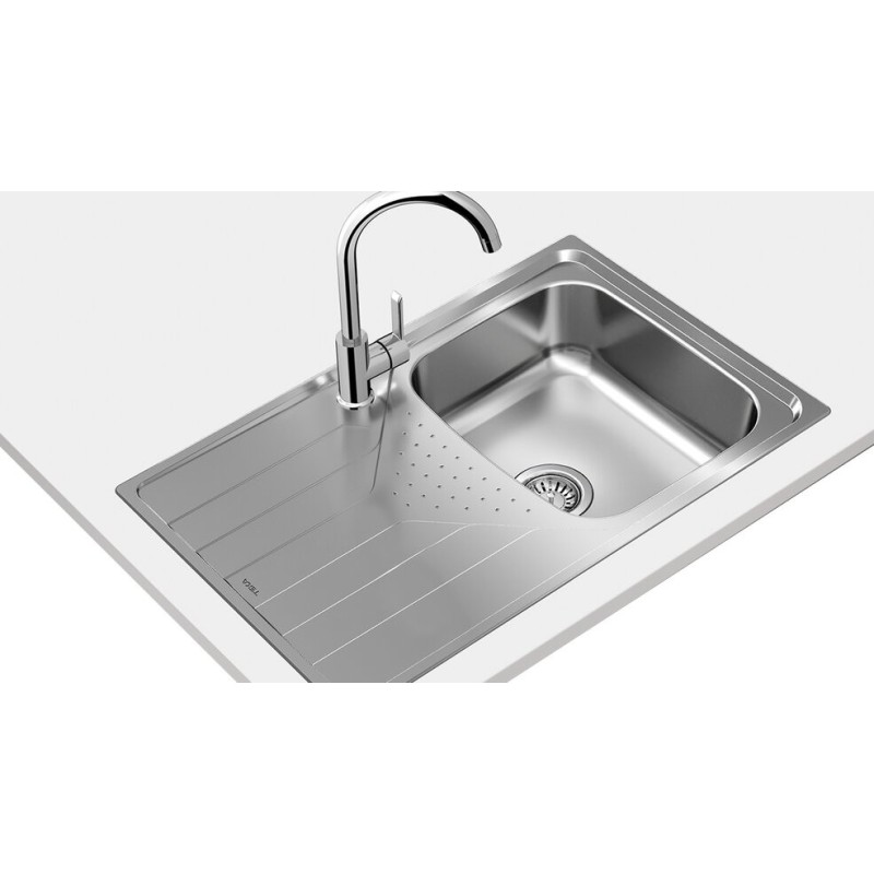 Teka UNIVERSE 45 T-XP 1C 1E Lavabo sobre-encimera Rectangular Acero inoxidable