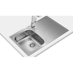 Teka UNIVERSE 45 T-XP 1C 1E Lavabo sobre-encimera Rectangular Acero inoxidable
