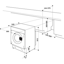 Whirlpool BI WDWG 751482 EU N lavadora-secadora Integrado Carga frontal Blanco