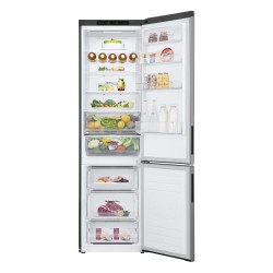 LG GBB62PZGCC nevera y congelador Independiente 384 L Metálico, Plata