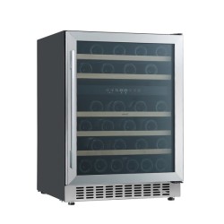 CATA VI 59082 X Nevera de vino Integrado Negro, Acero inoxidable, Transparente 46 botella(s)
