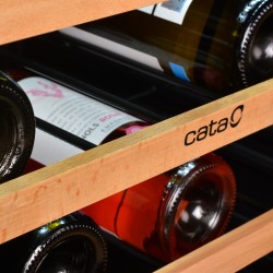 CATA VI 59082 X Nevera de vino Integrado Negro, Acero inoxidable, Transparente 46 botella(s)