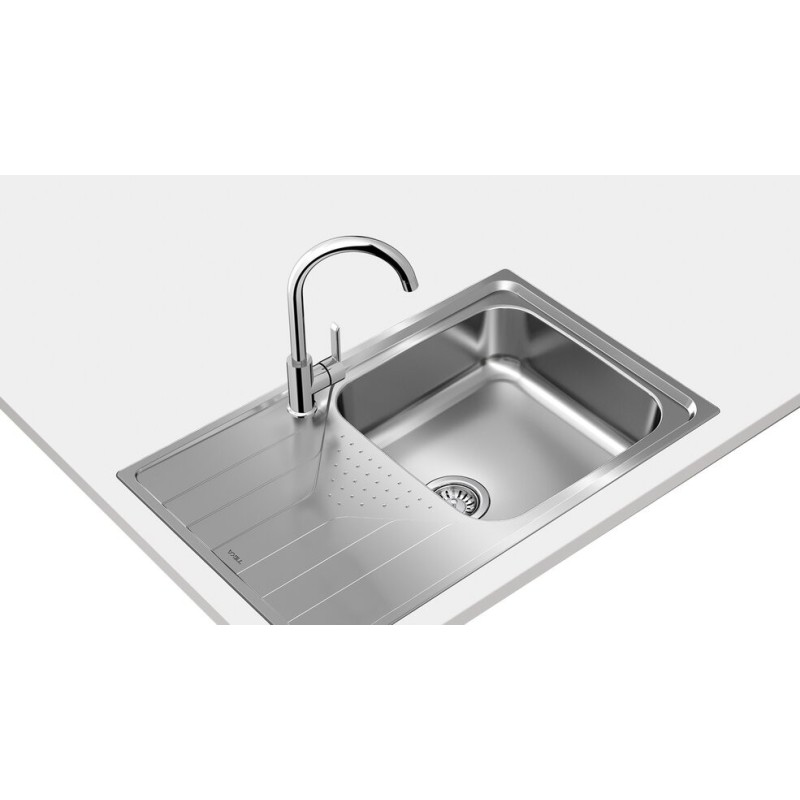 Teka UNIVERSE 50 T-XP 1C 1E MAX Lavabo sobre-encimera Rectangular Acero inoxidable
