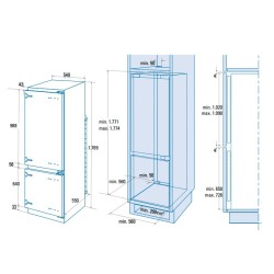 CATA CI-54177 NF Integrado 241 L Blanco