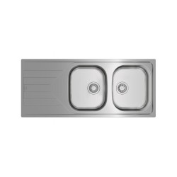 Teka UNIVERSE 80 T-XP 2C 1E Lavabo sobre-encimera Rectangular Acero inoxidable