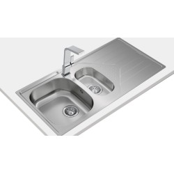 Teka UNIVERSE 60 T-XP 1½B 1E Lavabo sobre-encimera Rectangular Acero inoxidable