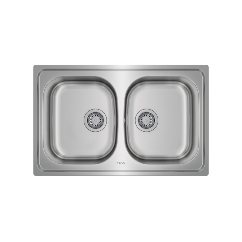 Teka Universe 80 T-XP 2C Lavabo sobre-encimera Rectangular Acero inoxidable