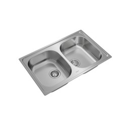 Teka Universe 80 T-XP 2C Lavabo sobre-encimera Rectangular Acero inoxidable