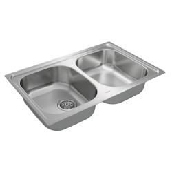 Teka Universe 80 T-XP 2C Lavabo sobre-encimera Rectangular Acero inoxidable