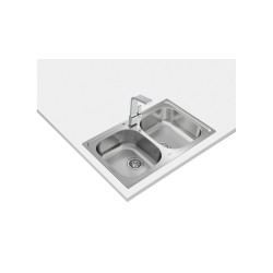 Teka Universe 80 T-XP 2C Lavabo sobre-encimera Rectangular Acero inoxidable