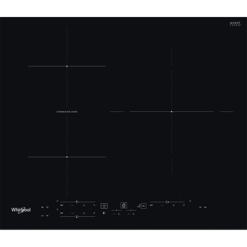 Whirlpool WB B3760 BF Negro Integrado 59 cm Con placa de inducción 3 zona(s)