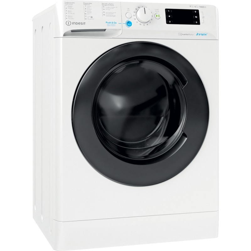 Indesit BDE 961483X WK SPT N lavadora-secadora Independiente Carga frontal Blanco