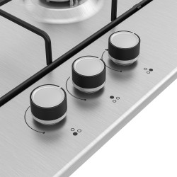Beko HIGG 63125 SCX hobs Acero inoxidable Integrado 61 cm Encimera de gas 3 zona(s)