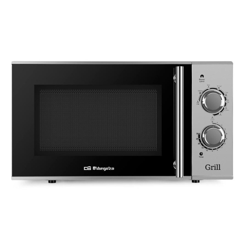 Orbegozo MIG 2321 Negro, Acero inoxidable Microondas con grill Encimera 23 L 900 W