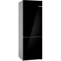 Bosch Serie 6 KGN49LBCF nevera y congelador Independiente 440 L Negro