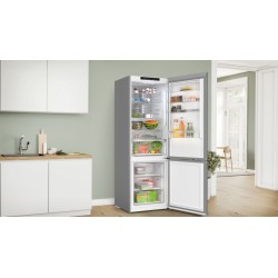 Bosch Serie 6 KGN49LBCF nevera y congelador Independiente 440 L Negro