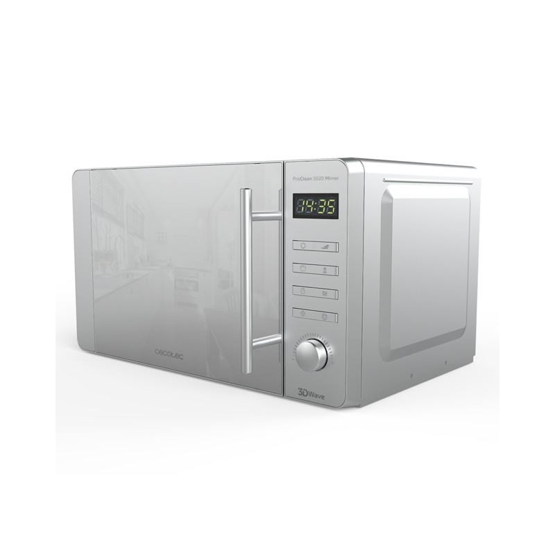 Cecotec 01532 microondas Plata Solo microondas Encimera 20 L 700 W