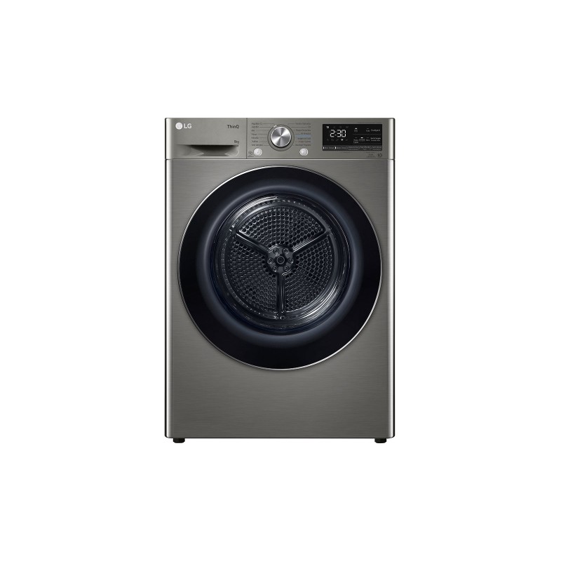 LG RH90V9PV2N secadora Independiente Carga frontal 9 kg Acero inoxidable