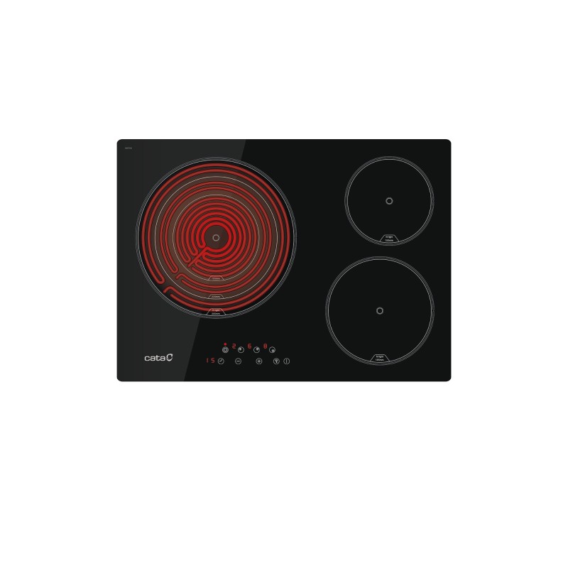 CATA TT 5003  G Negro Integrado 60 cm Cerámico 3 zona(s)