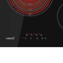 CATA TT 6003 Negro Integrado 59 cm Cerámico 3 zona(s)