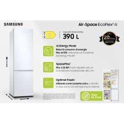 Samsung RB38C605DWW Independiente Blanco