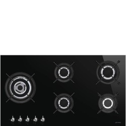 Smeg PV395LCN hobs Negro Integrado 90 cm Encimera de gas 5 zona(s)
