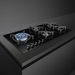 Smeg PV395LCN hobs Negro Integrado 90 cm Encimera de gas 5 zona(s)